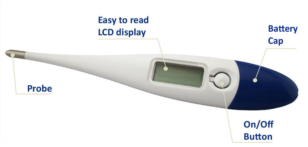 MM-3130 Digitales Fieberthermometer mit stabiler Messpitze
