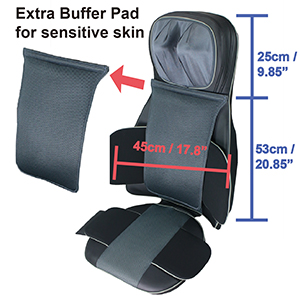 SU-5990 Shiatsu-Nacken-und Rücken-Massagegerät mit Luffdruck – Bild 4