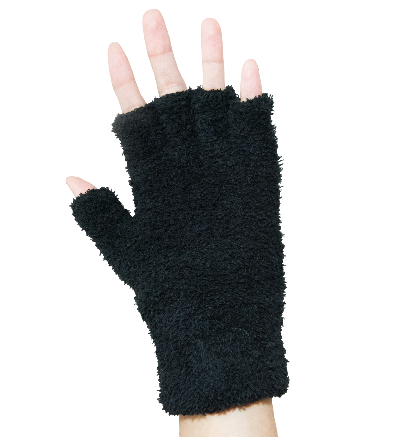 MH-1000 Erwärmte Wärmende Handschuhe aus Fernen Infrarot-Kohlefaser, Halbfinger, USB 5V 6W - Laptop, Power Bank, PC, Wellenlänge 8 - 15 μm (Gesunder Bereich: 4 - 14 μm); Schwarz-21 x 12 cm – Bild 2