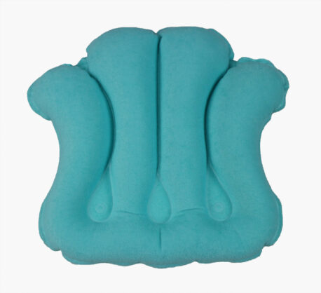 ObboMed HB-1200 Komfortables aufblasbares Frottee Muschel Spa Kopf-und Nackenkissen mit Saugnäpfen für die Badewanne