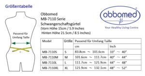 Bitte „click“ zum Öffnen der PDF für weitere Informationen zu den Größen/Abmessungen.
